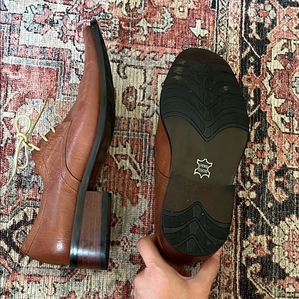 LD. Boss Tan Brown Oxford Men Shoes - Picture 6 of 17
